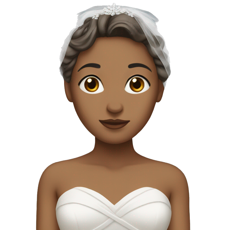 bride with veil with medium skin tone, her shoulders are covered emoji