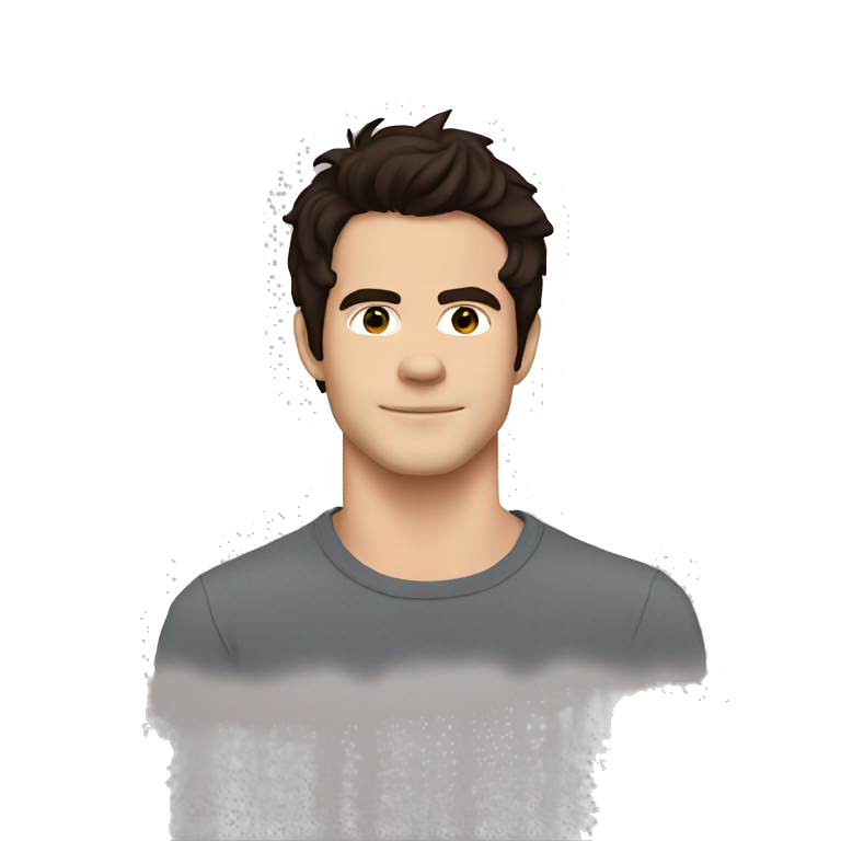 Dylan O'Brien wearing tee emoji