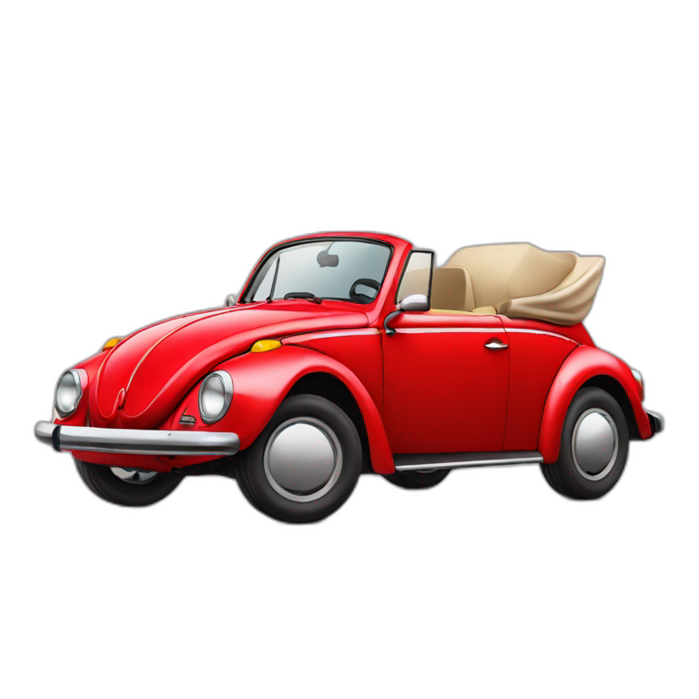 vw beetle red emoji