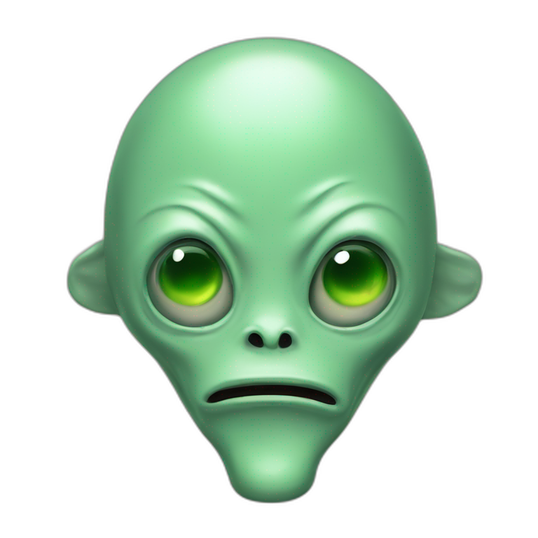 Un alien qui fume emoji