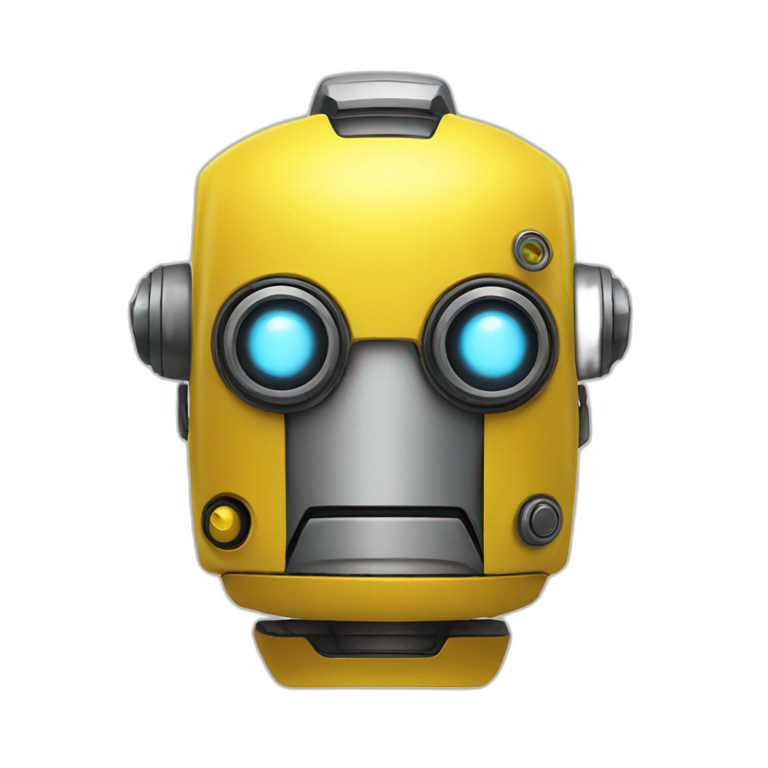 yellow robot head emoji