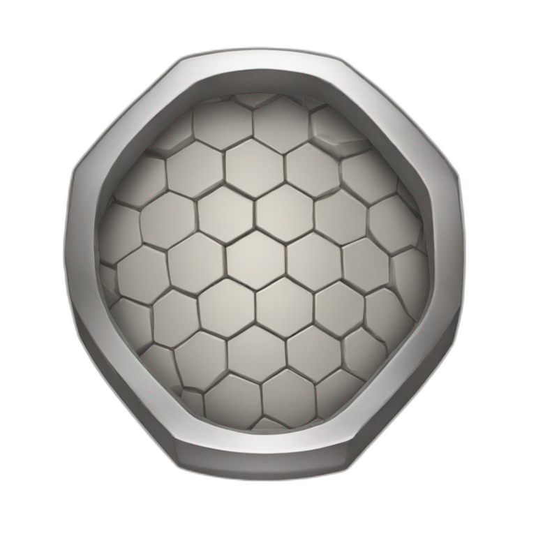 round-coin-hexagon-inside emoji