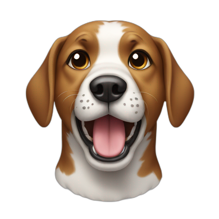 Dog calling  emoji