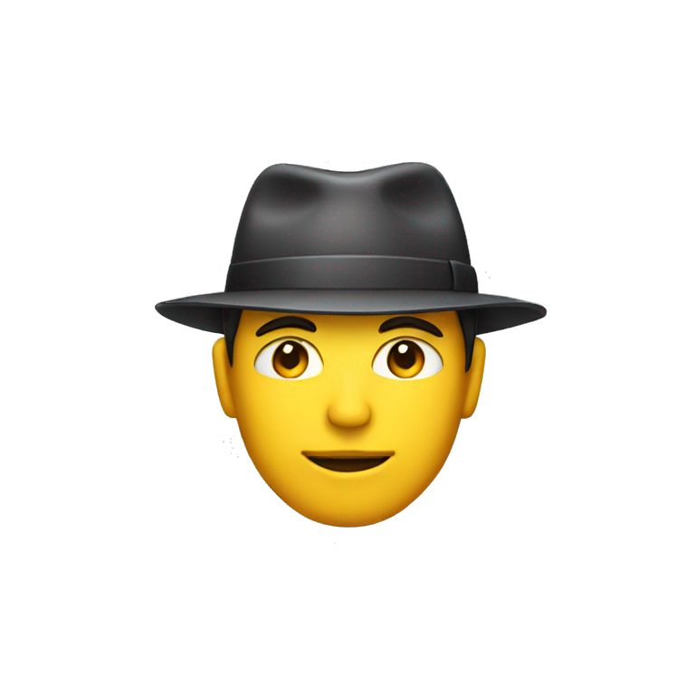 a man wearing a hat with the word 'FORM' written on it emoji