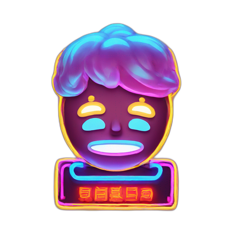 Neon sign emoji