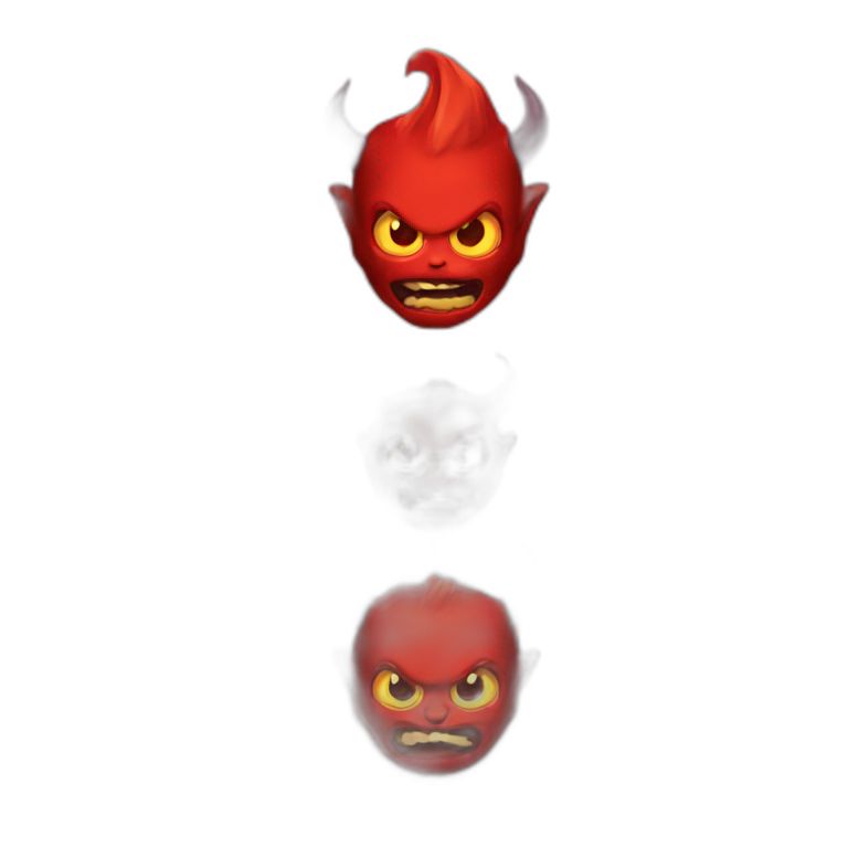 Diable qui vomi emoji