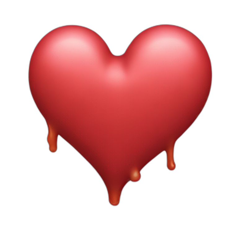 Beating heart emoji