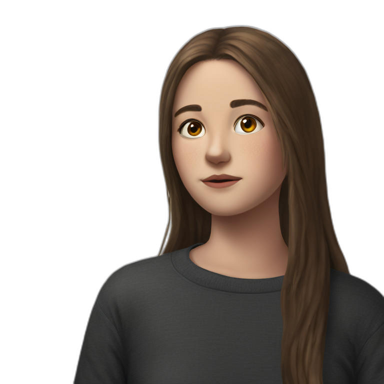 serene gaze portrait indoors emoji