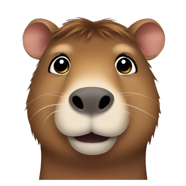 Half human half capybara emoji