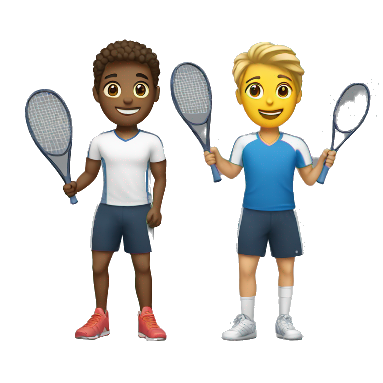 two friends playing sports emoji
