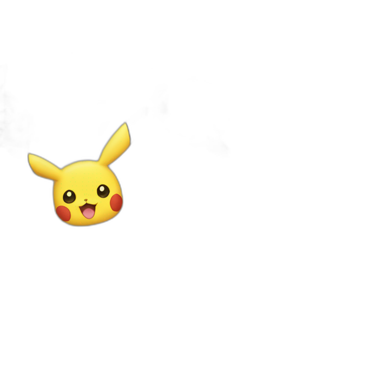 Une créature demi évoli demi Pikachu emoji