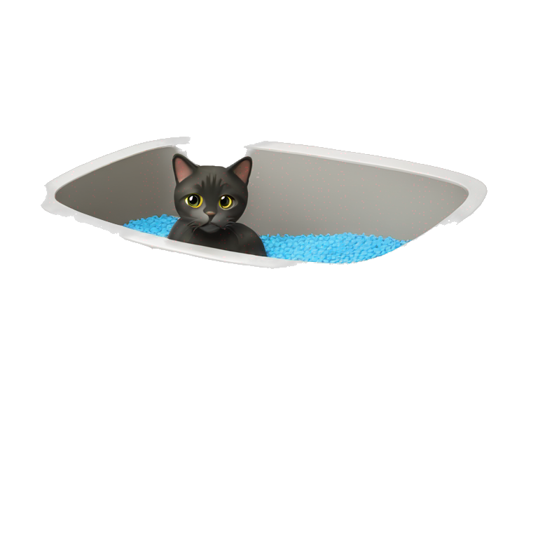 Cat litter box emoji