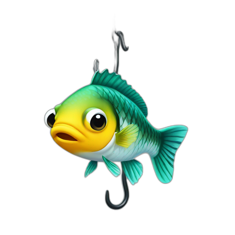 perch fish on hook emoji