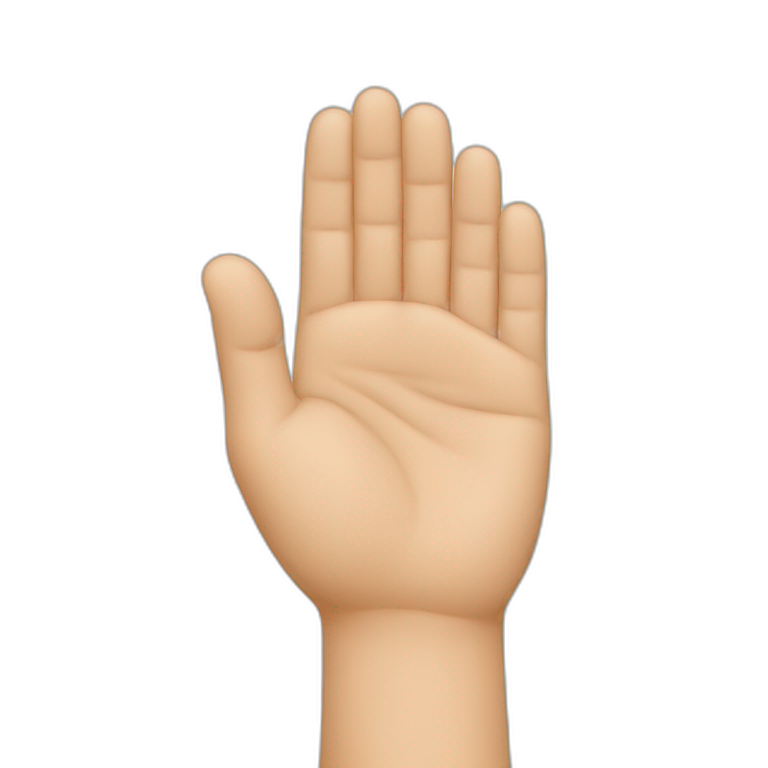 hand pat on the head emoji