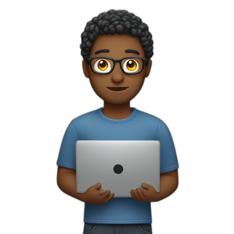 freelance that holding laptop emoji