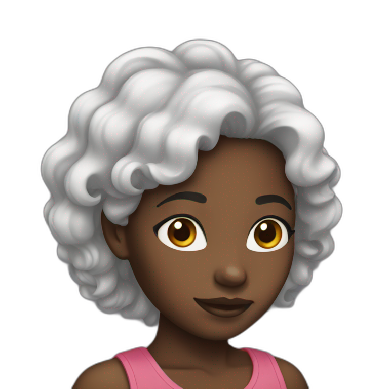 Black Black girl emoji