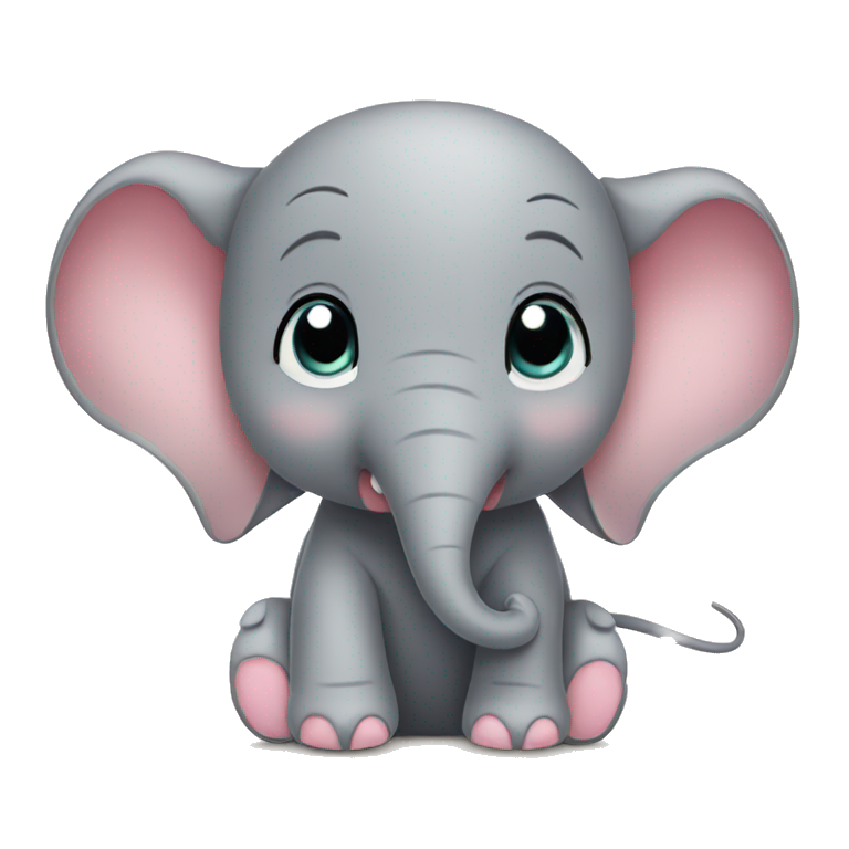 Cute elephant-mouse emoji