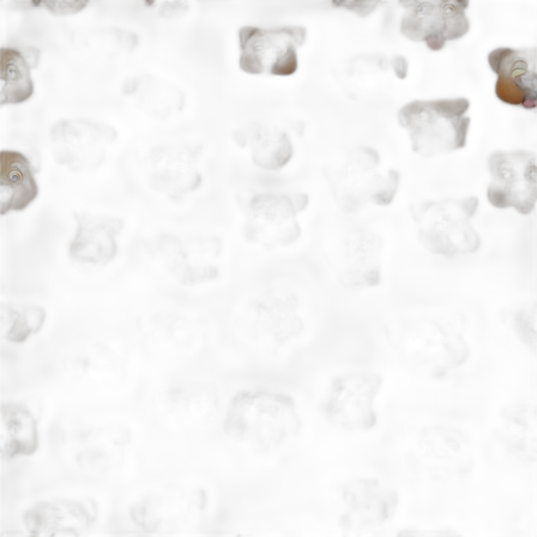 crazy dog face small brown emoji