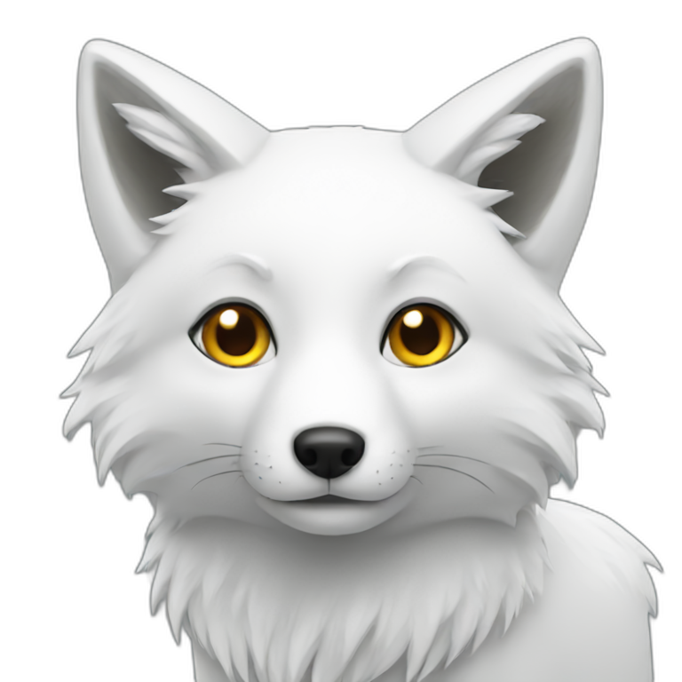 white fox emoji