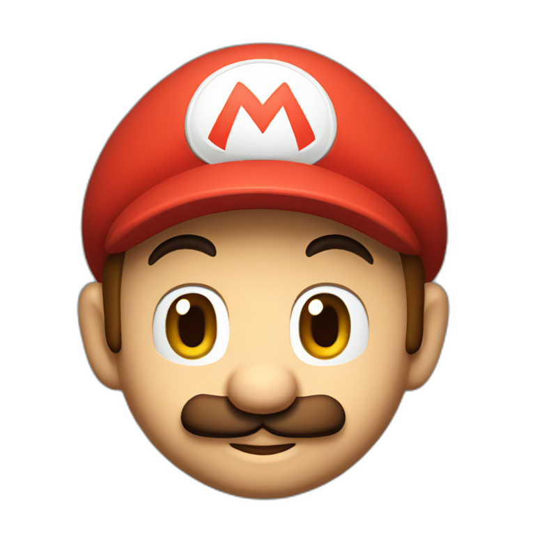 super mario with red cap emoji