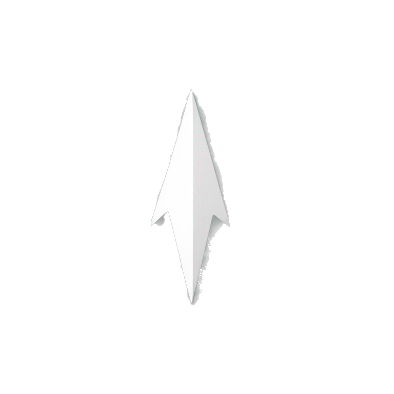 white arrow minimalist  emoji