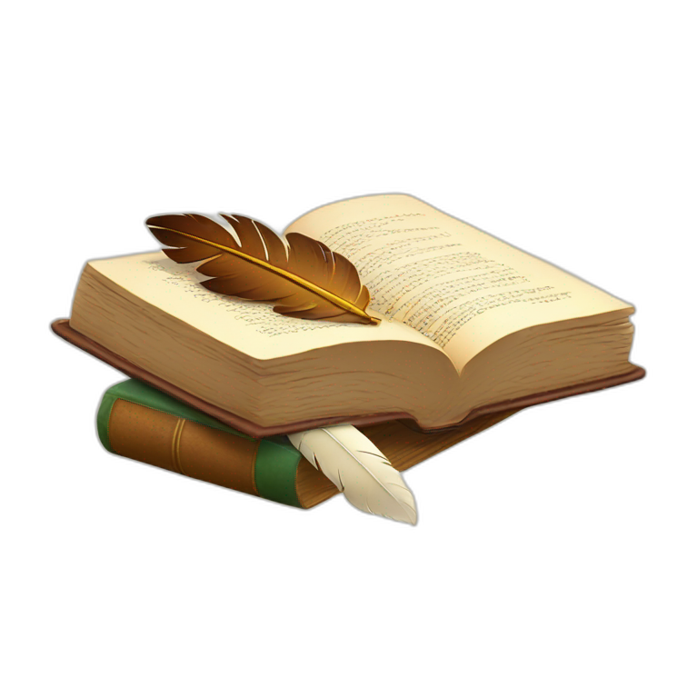 book and quill emoji