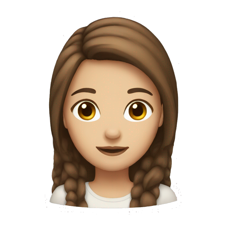brown hair girl  emoji