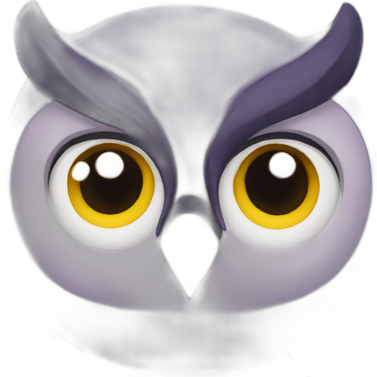 A purple Owl emoji