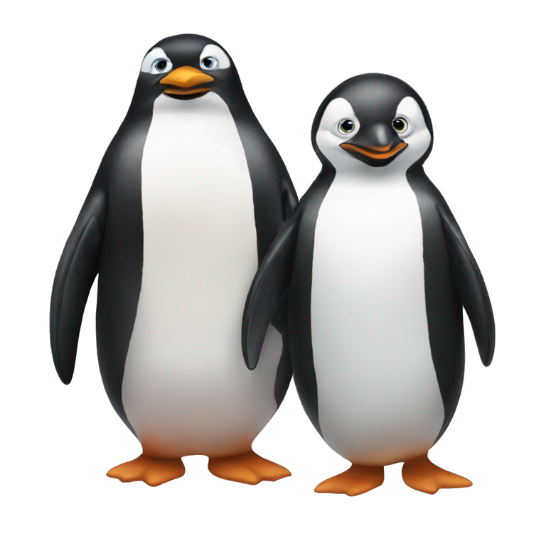penguin and penguin emoji