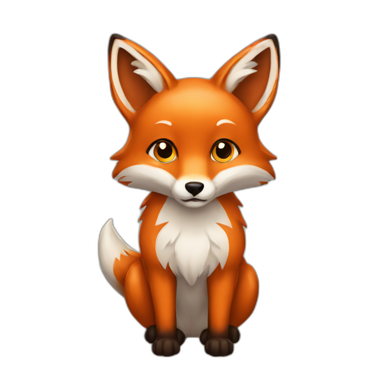 A fox emoji