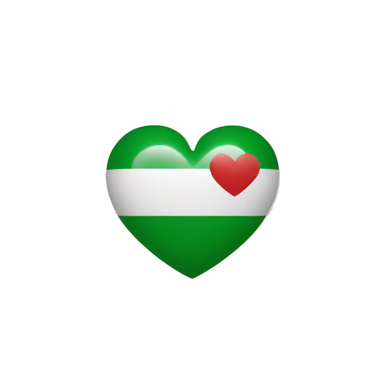 heart as italy flag simple emoji