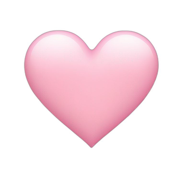 light pink heart emoji
