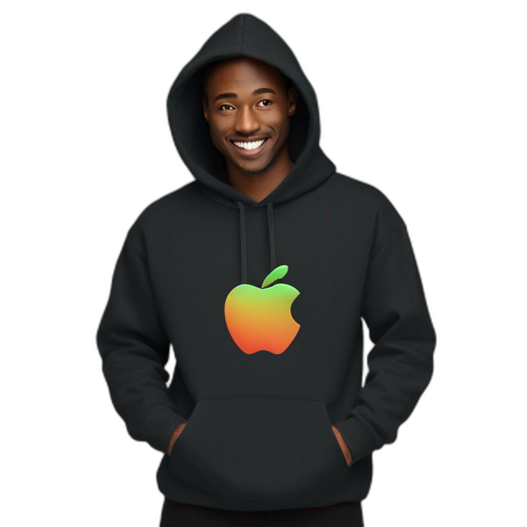 mkbhd Matte black apple hoodie emoji
