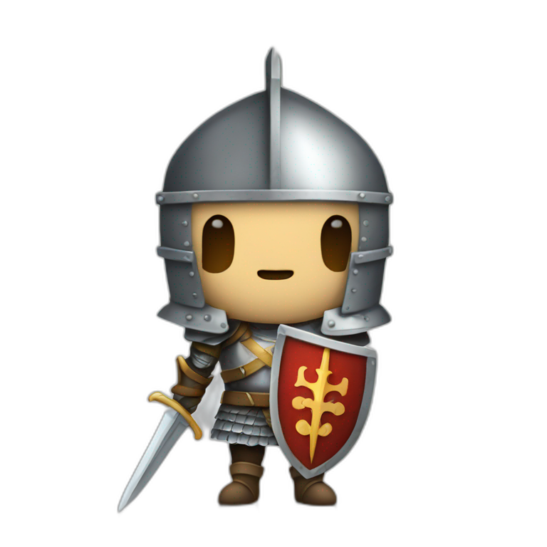Knight-with-sword emoji