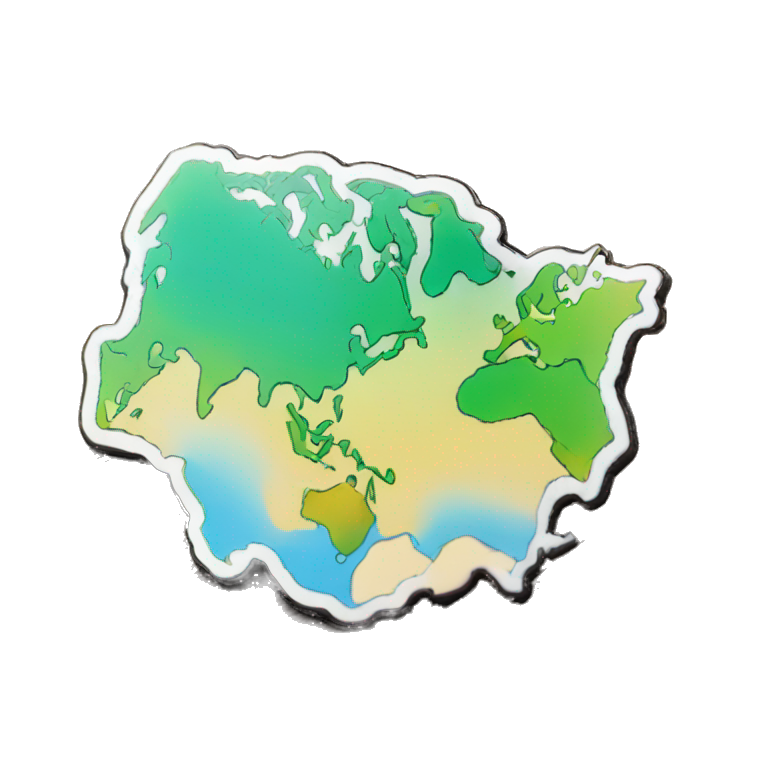 world map pins  emoji