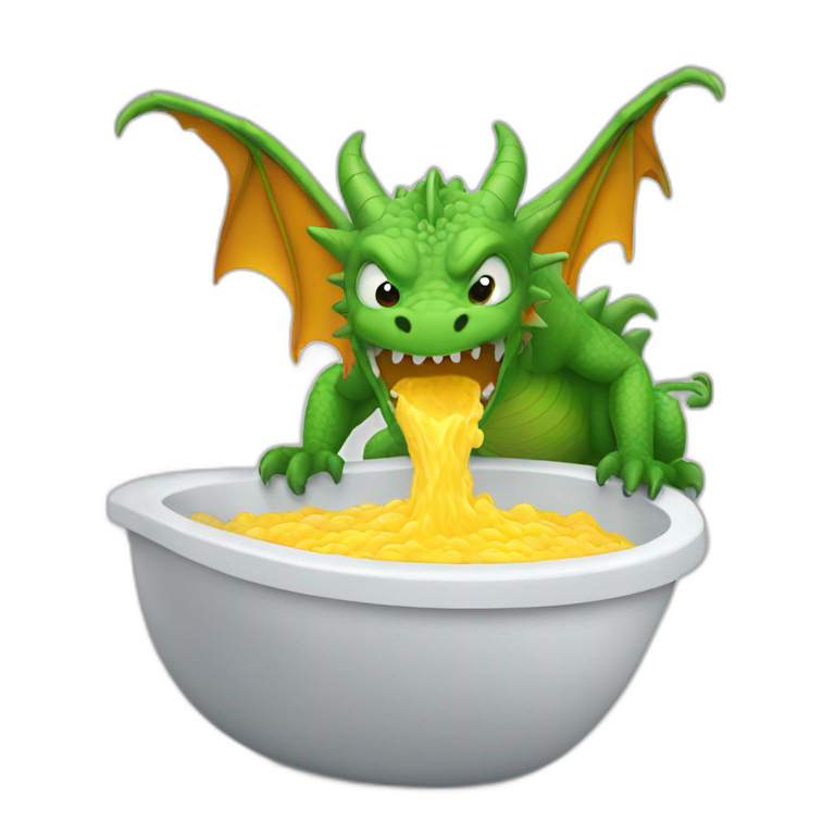 dragon vomiting emoji