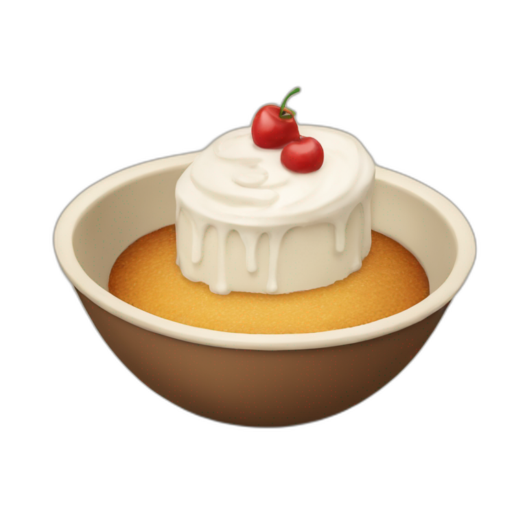 A bowl that is also a cake emoji