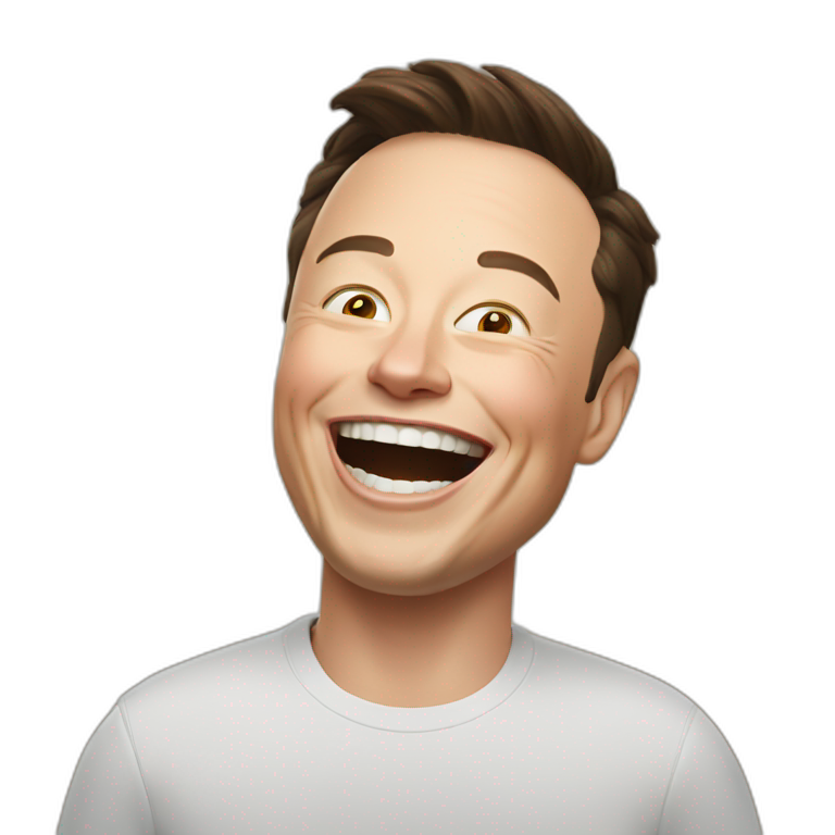 laughing elon musk emoji