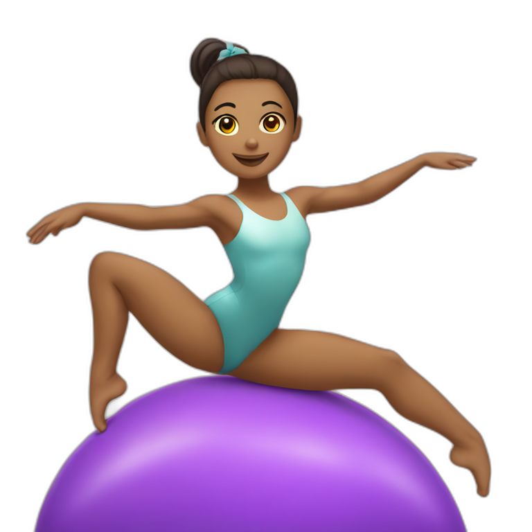 Gymnaste sur poutre emoji