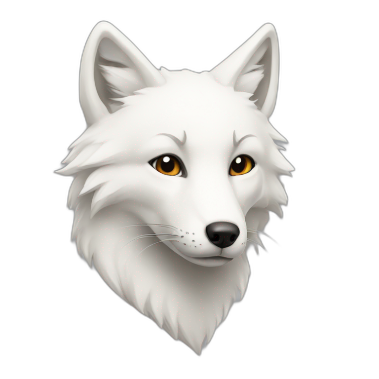 White fox emoji