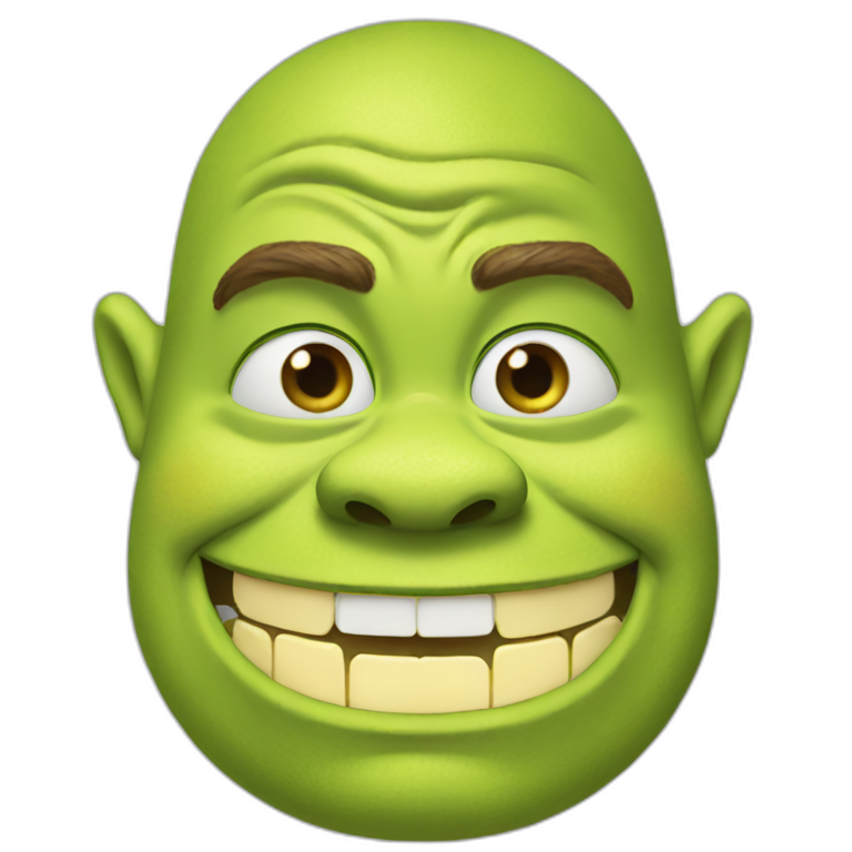 Shrek who eat cheese emoji