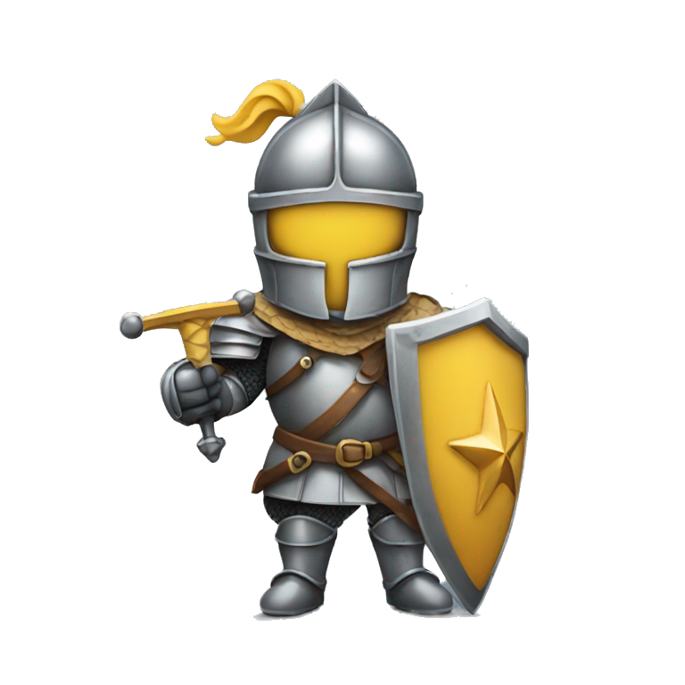 Knight holding star emoji