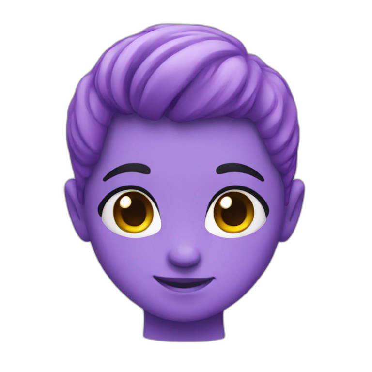 cute purple emoji
