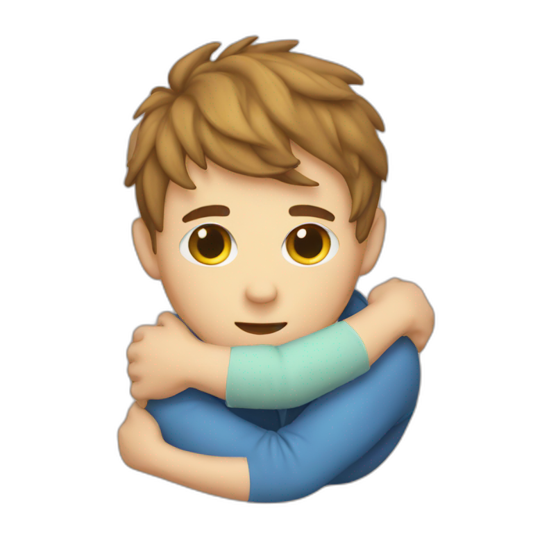 Boy hug pillow  emoji