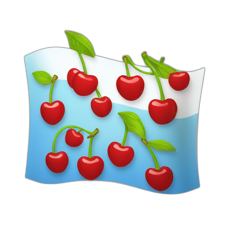 cherry flag of ukraine emoji