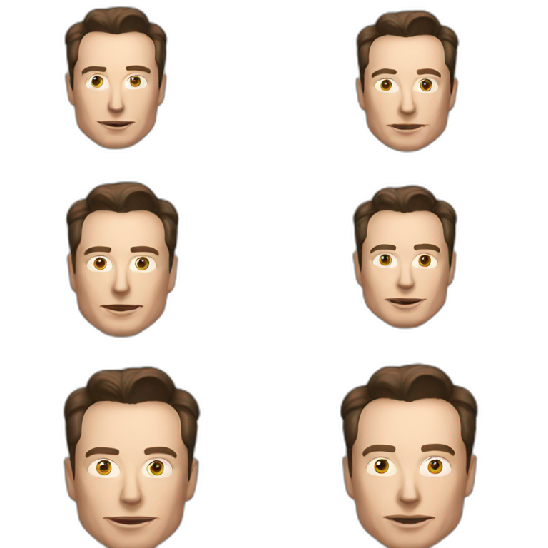 Elon musk on tesla emoji