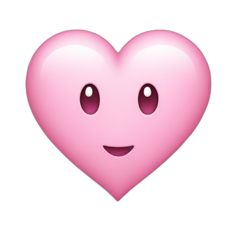 A light pink heart emoji emoji