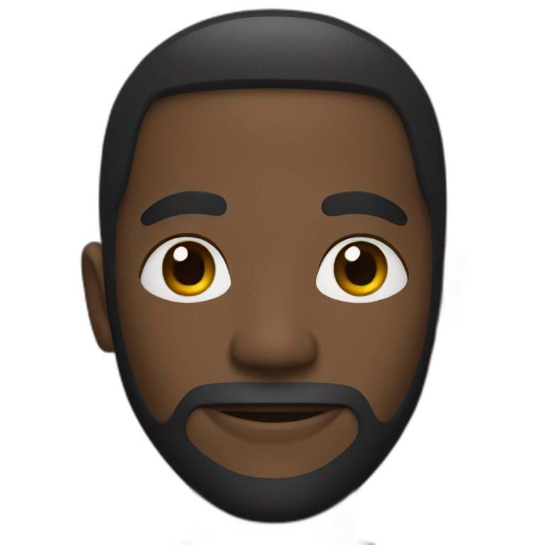 black man with a mask emoji