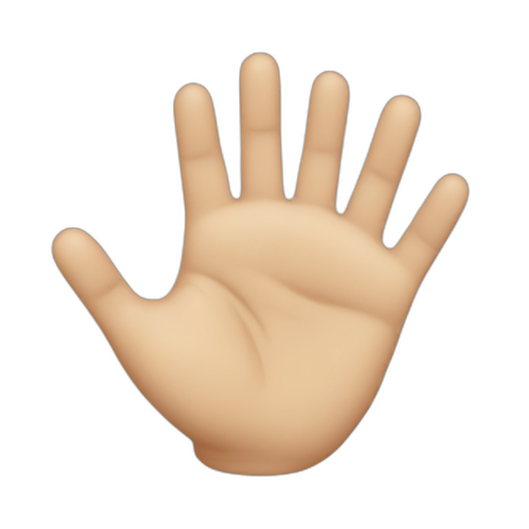 hand 5 fingers emoji