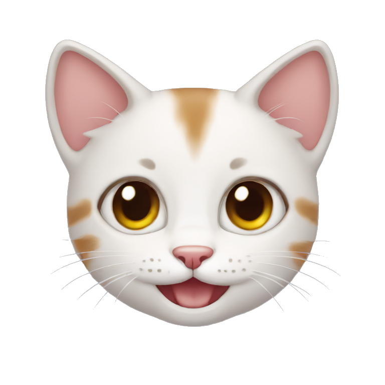 Happy kitten emoji